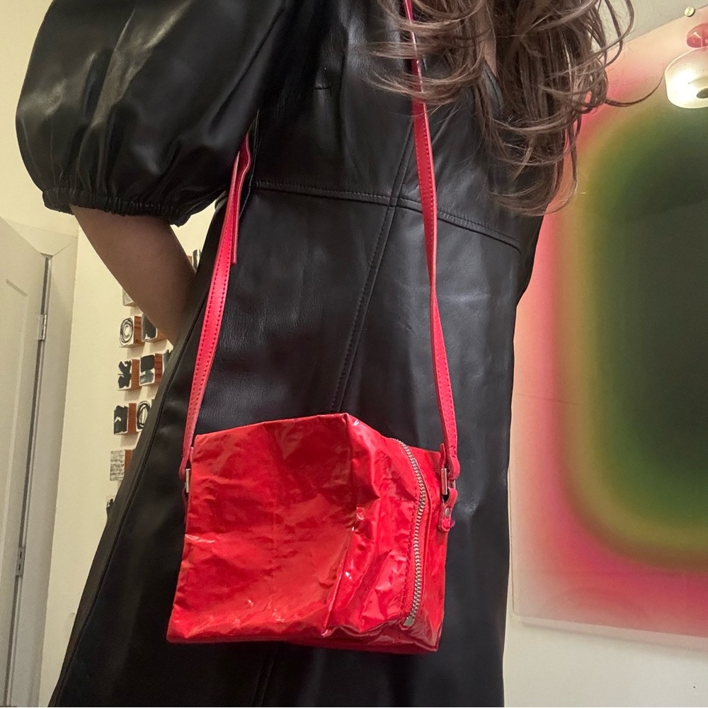 Issey Miyake Red Crossbody Bag